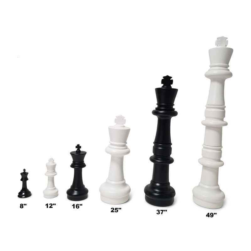 49" Giant Plastic Chess Set with Quick Fold Nylon Board