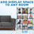 Mount-It! Wire Cube Storage Organizer - 12 Cubes