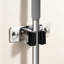 Support mural robuste pour balai en acier inoxydable