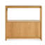 Open Plan Solid Wood Etagere Bookcase-805793183