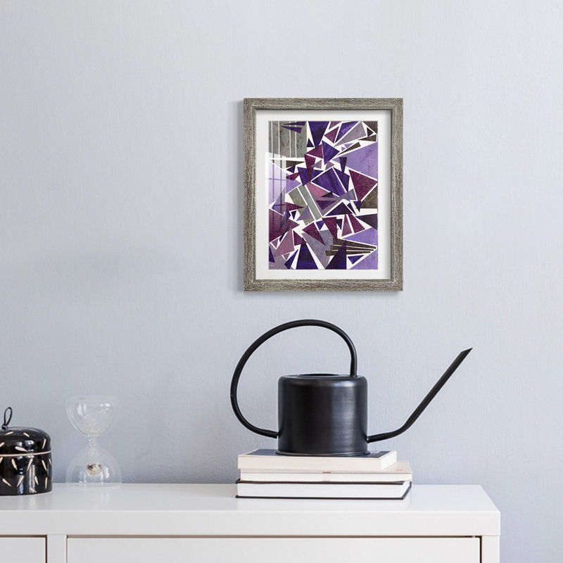 «Purple Dream I», reproduction encadrée, Vieilli, H 28,5 po x l 20,5 po