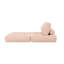 Pouf poire en velours côtelé de 79 cm avec dossier, mini canapé nuage rembourré de mousse, canapé relax sans montage pour chambre, dortoir et salon-1272670020