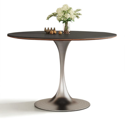 Rock plate round dining table