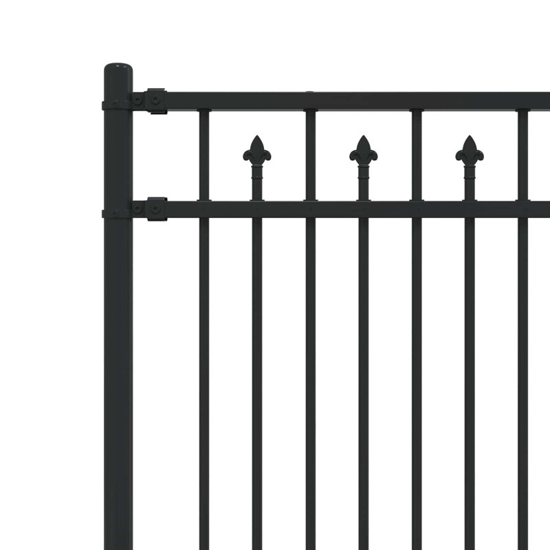 Powder-Coated Steel Fence Panels Included, 166cm H x 200cm W