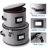 5-Piece Hard Shell Dinnerware Storage Set