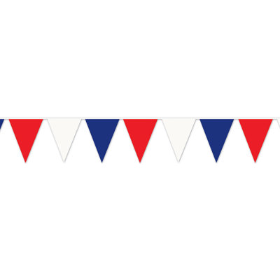 Bannière rouge, blanche et bleue