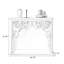 White Manufactured Wood Freestanding Fireplace