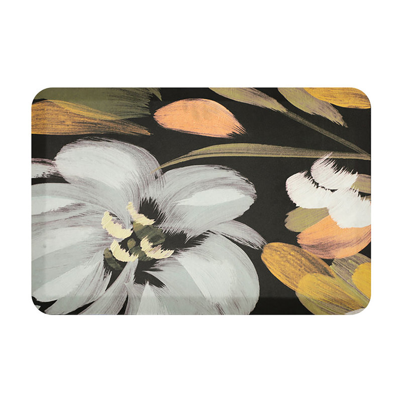 Tapis de cuisine anti-fatigue antidérapant Happy Feet, Rectangle 1 pi 10 po x 2 pi 8 po
