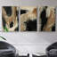 Baked Paintstrokes I, reproduction encadrée sur toile 3 pièces-91887771-91887770