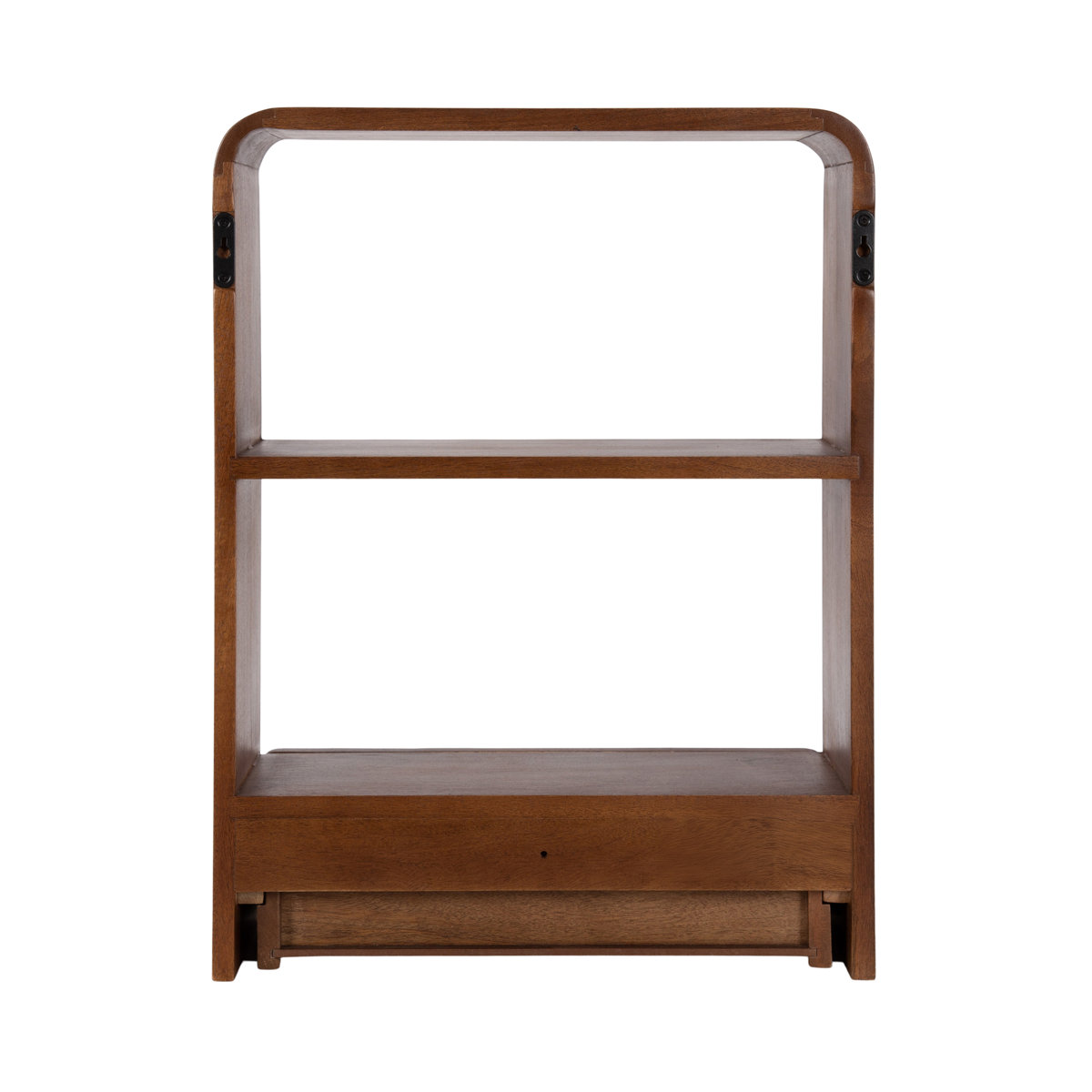 Wooden Wall Shelf with Storage Drawer