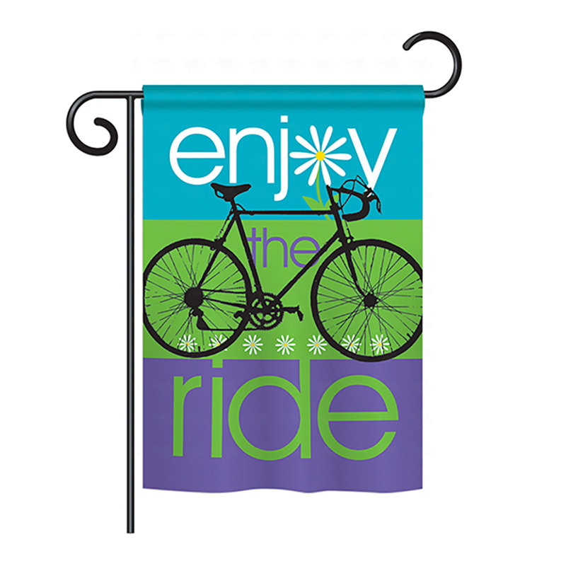 Drapeau pour maison 2 côtés en polyester vélo, H 40 po x l 28 po