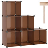 6-Cube Storage Organizer, Durable Modular Bookshelf For Living Room, Bedroom, Or Office, Self-Assembly Display Shelf With Large Capacity
