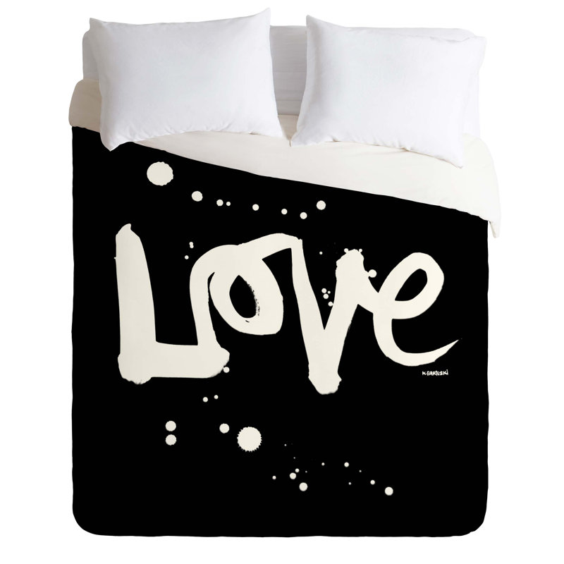 Ensemble de housse de couette love, Housse de couette pour très grand lit et 2 très 