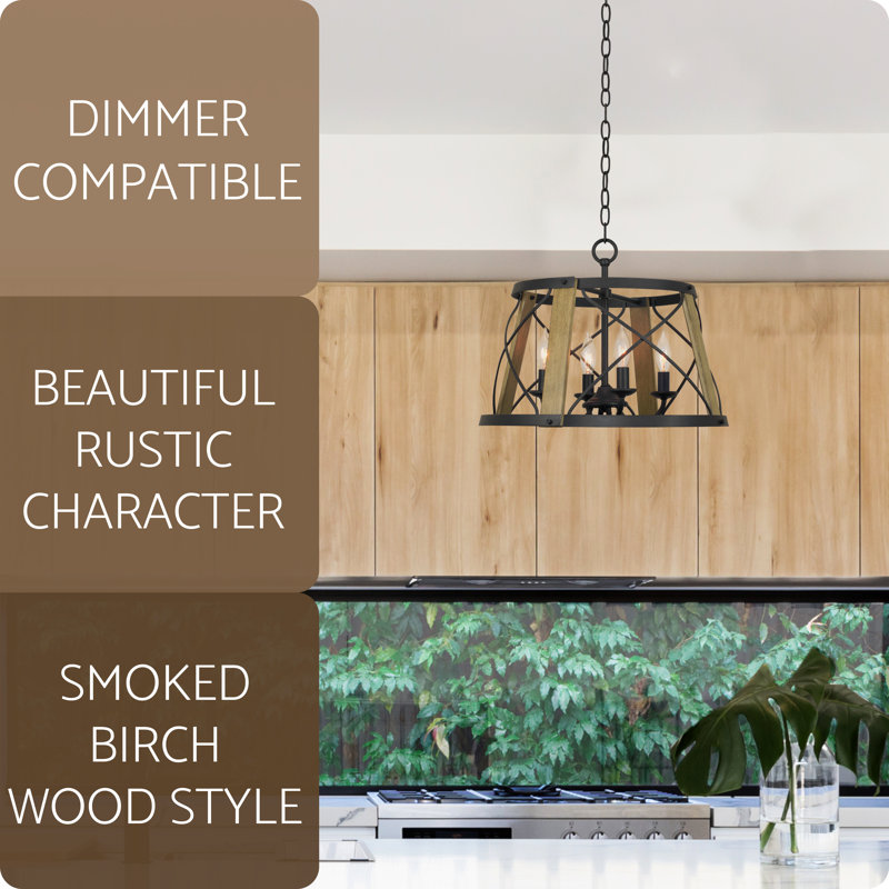 Lustre géométrique à 4 lumières Talita