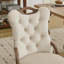 Chaise de salle à manger avec garniture touffetée à la main-117553502