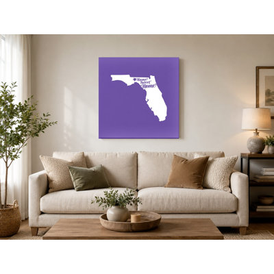 Home Sweet Tallahassee — Florida State Silhouette — Canvas Wall Art