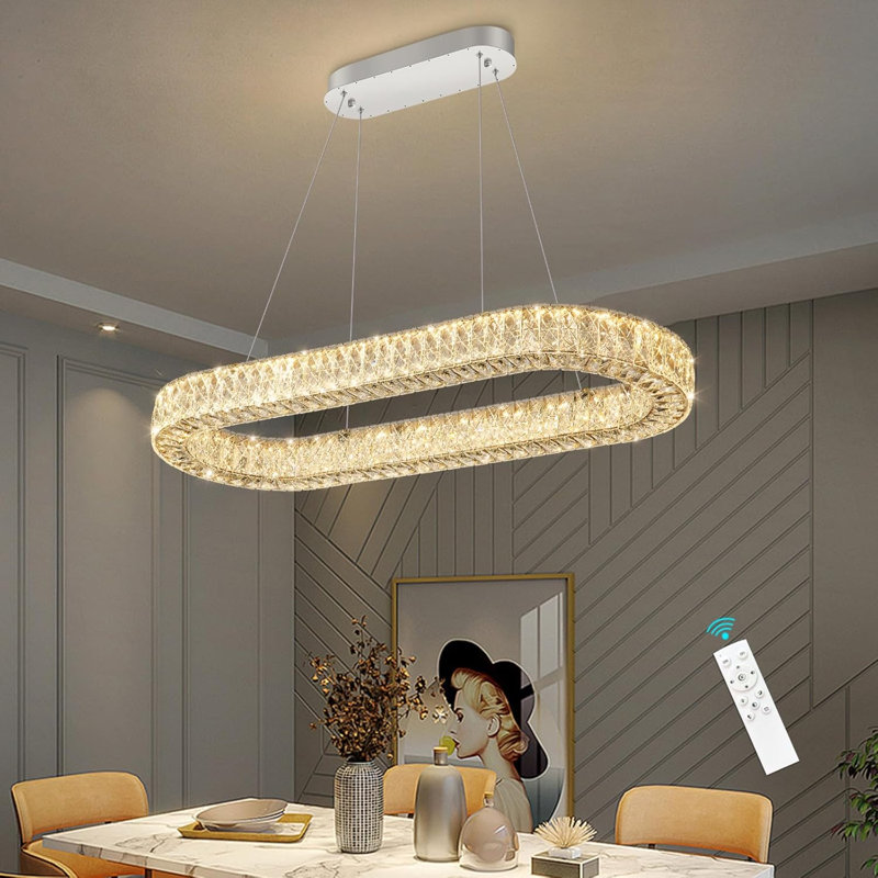 Lustre en cristal Glam, Argent argent