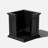 Abram Plastic Square Planter Box-55822542