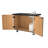 Mobile Science Cart with Shelving and Sink