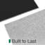 Tapis d'entrée ultra mince pour entrée 17 po x 30 po, tapis d'entrée antidérapant, paillasson à profil bas, tapis à chevrons unique pour l'intérieur, patio, porche, gris