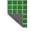 Tapis à carreaux en laine / polyester tissé à la machine en vert-77917109