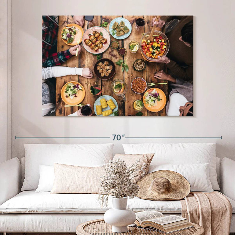 Yarlin Cozy Rustic Dinner, 34" H x 51" W