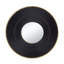 Miroir rond en bois 31,5 x 1 x 31,5 po avec cadre en fer doré Colorway-1217235279