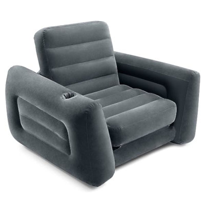 Intex Inflatable Pull Out Sofa Chair Sleeper 26" with Built-in Cupholder by Intex