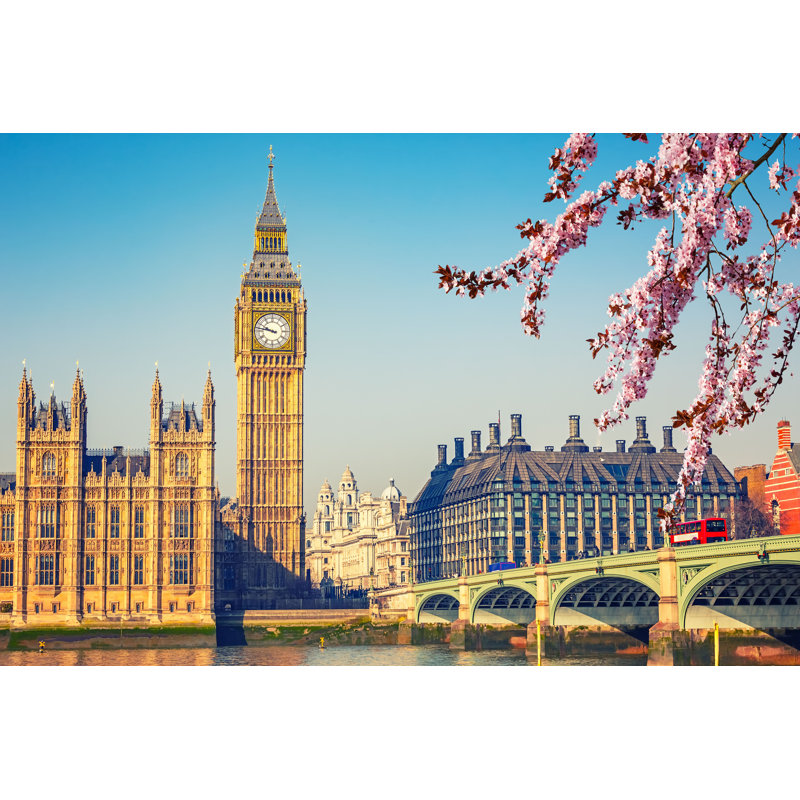 Big Ben in London - Photographie sur toile tendue, H 12 po x l 18 po