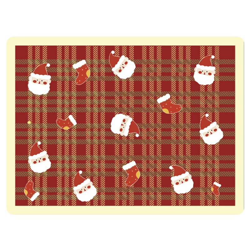 Tapis de Noël, H 23,6 po x l 15,8 po x P 1,4 po