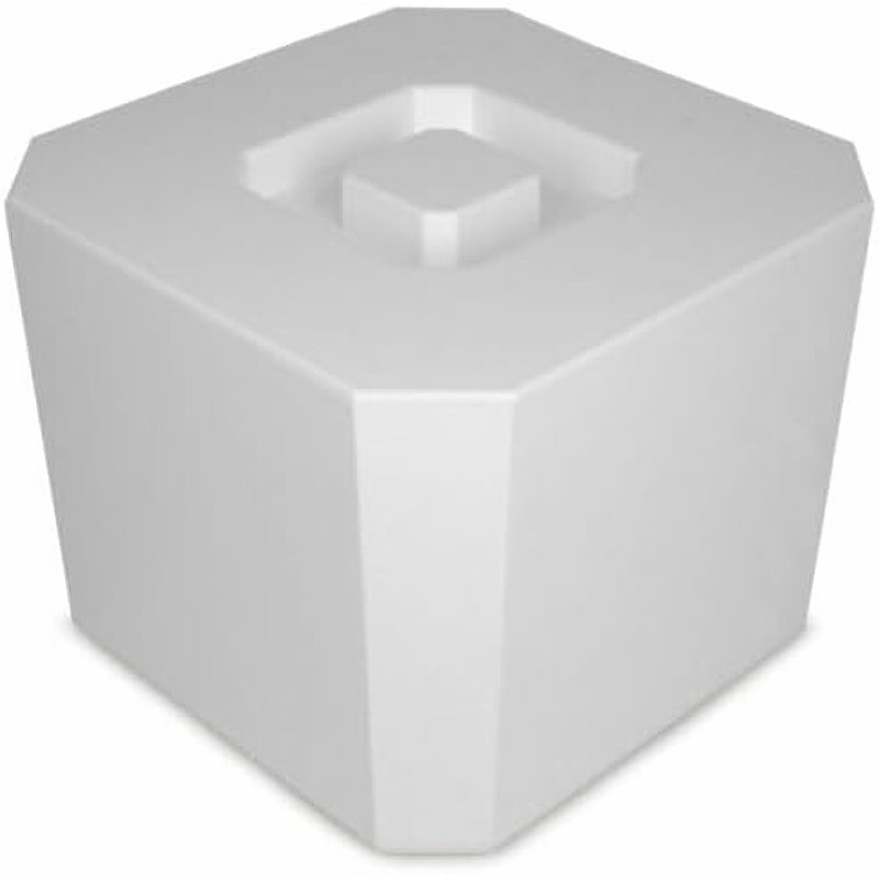 Ice Bucket With Lid, Bpa Free, 4.5 Litre Octagonal & Double Walled Insulation, Made In England, Perfect For Home Bars, Pubs, Restaurants, Bbqs And Picnics (white)