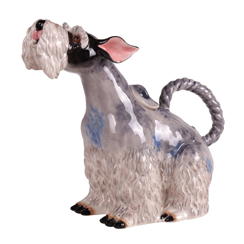 Théière en céramique pour chien Michie Schnauzer