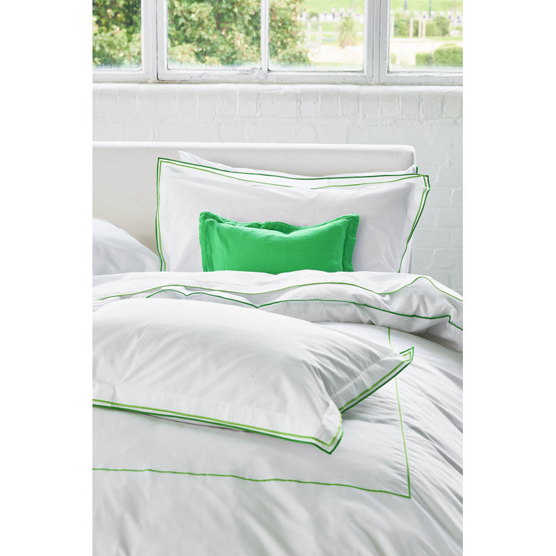 Designers Guild Astor Emerald Green 400 Thread Count Bedset, Single Bed (135 x 200 cm)