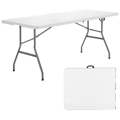Analeiah Rectangular Outdoor Camping Table - 180 cm W 73 cm D