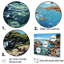 Paysage de plage sauvage V sur toile-43386882-13932301