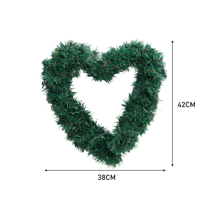 Faux Lighted 38cm Wreath