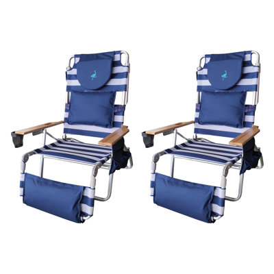 Chaise de plage inclinable Caudill