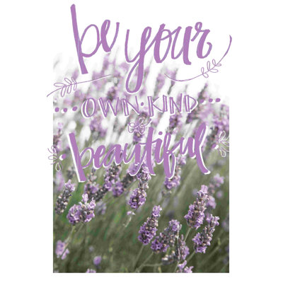 «Lavender Kind of Beautiful 2», reproduction sur toile tendue