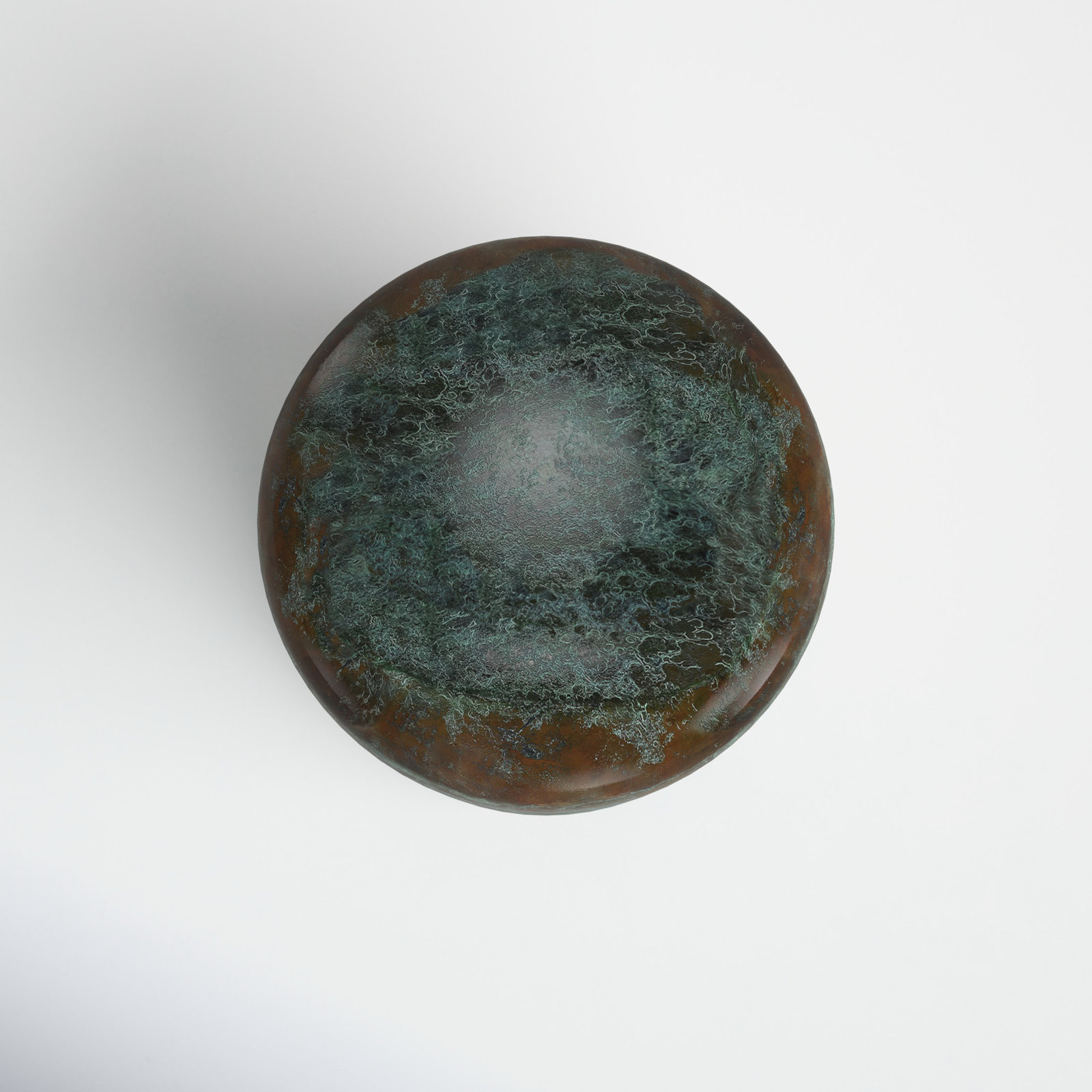 Kiersten End Table, Green Patina