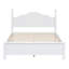 Ensemble de chambre à coucher 3 pièces, lit plateforme en bois et 2 tables de chevet-2097861361-2097861375
