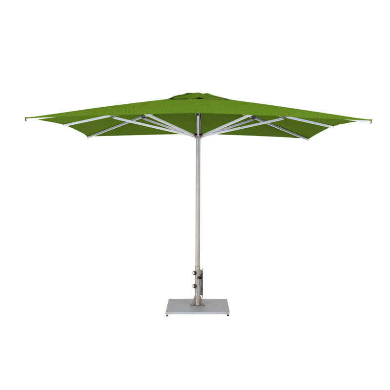 Storm 10' Square Umbrella, Double Stack Metal Plate, Mineral Blue