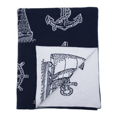 Darzzi Smallwood Sailboat Cotton Throw Wayfair