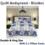 Cotton Blend Floral Bedspread with Pillowcases-109478392