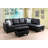 Beverlys 97" Wide Faux Leather Sofa & Chaise with Ottoman-187507583-173053581