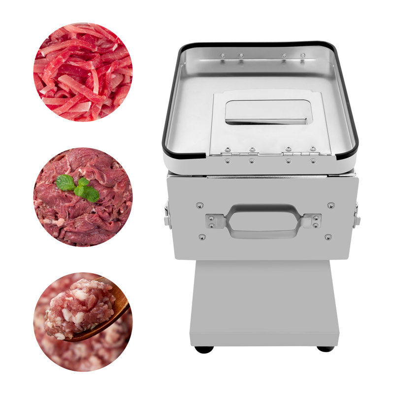 Machine à couper la viande électrique en acier inoxydable 750W