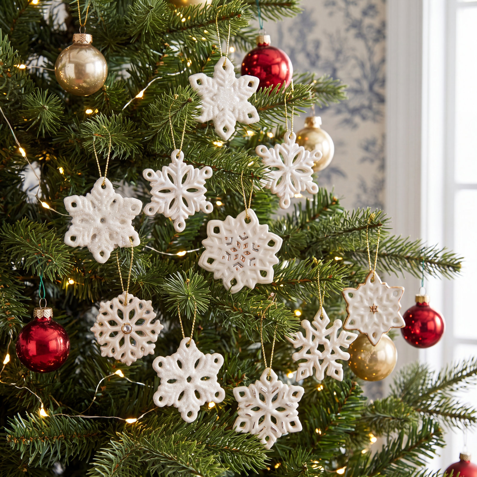 Ornament Trees 1" Porcelain Holiday Ornament