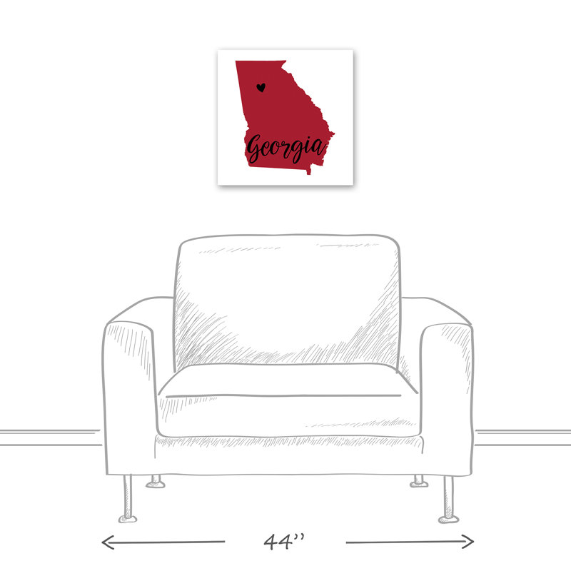 « georgia fierté », art textuel sur toile