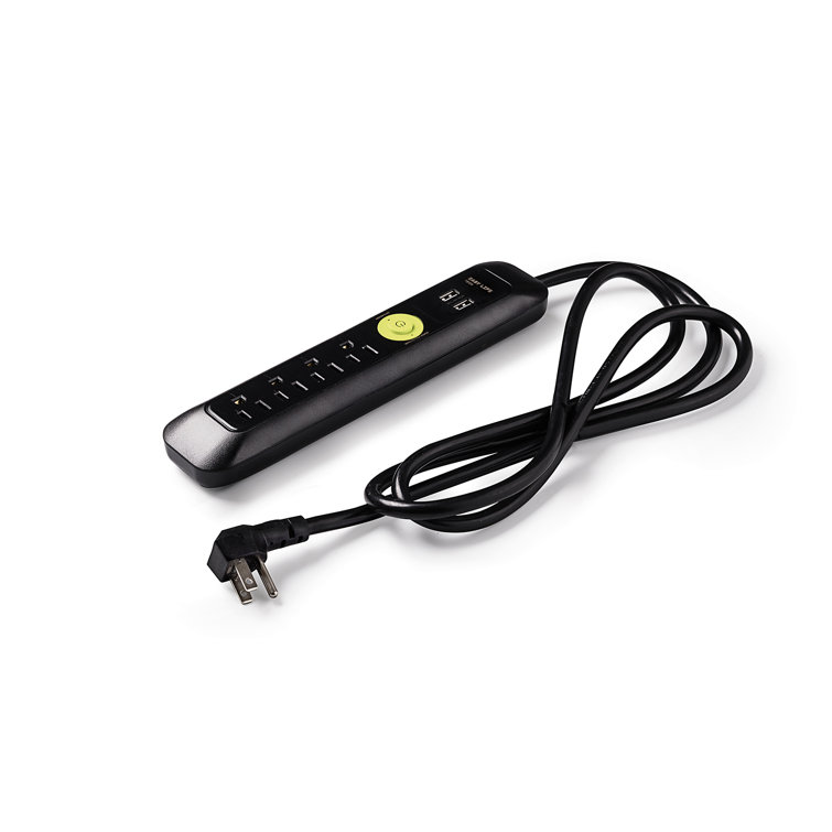 Power Strips 4-Outlet 2-USB Power Strip Surge Protector