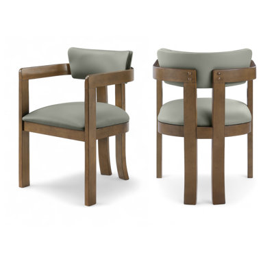 Phalan Vegan Leather Upholstered Dining Arm Chair