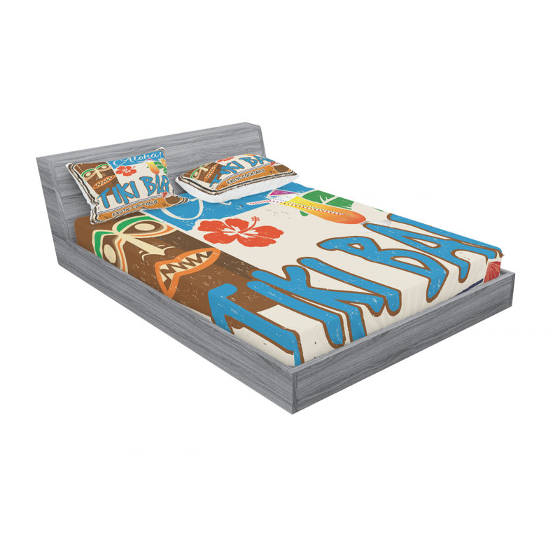 Microfiber Sheet Set, Queen Sheet Set with Fitted Sheet